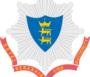 Royal Berkshire Fire Authority red, white and blue crest