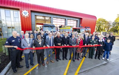 The opening of Theale Fire Station
